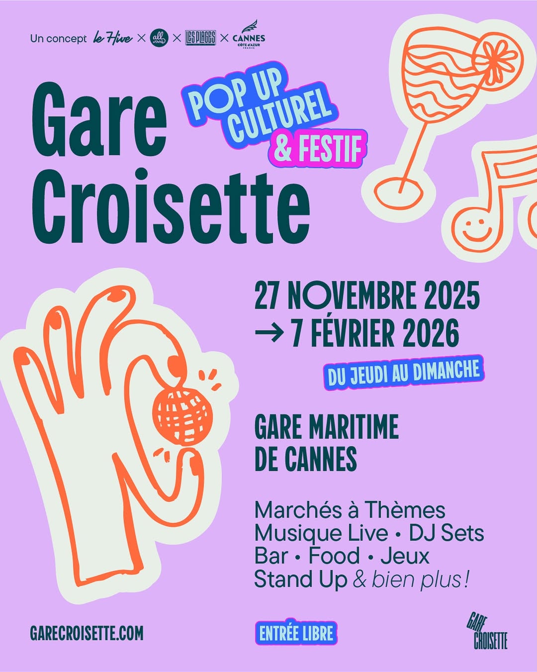 Gare Croisette in Cannes pop-up 
