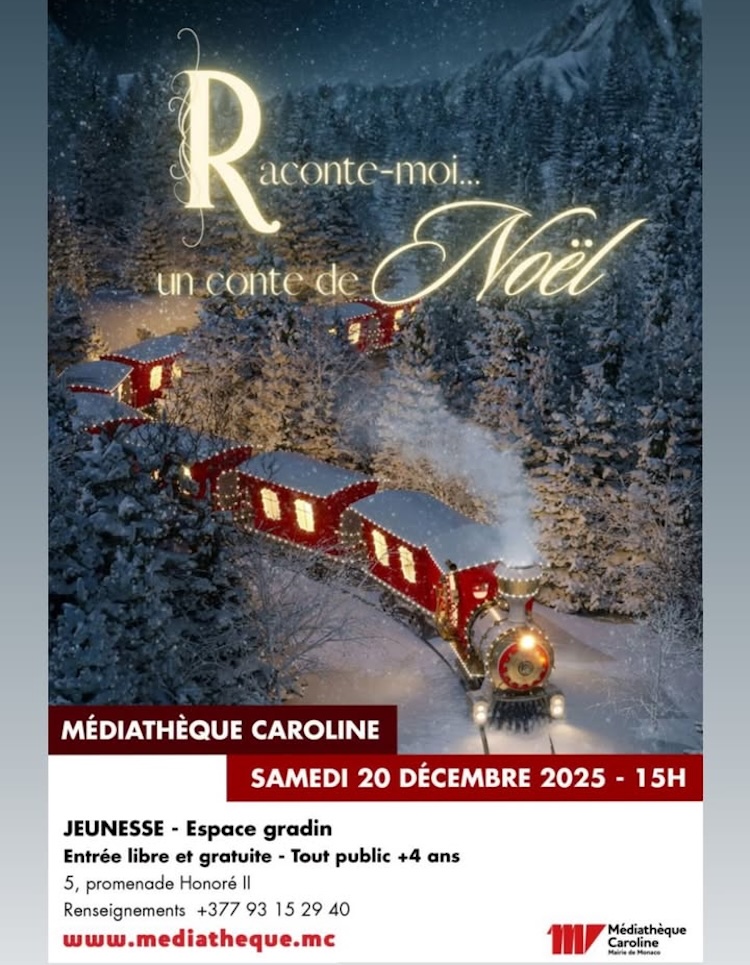 Médiathèque Caroline in Monaco Christmas reading