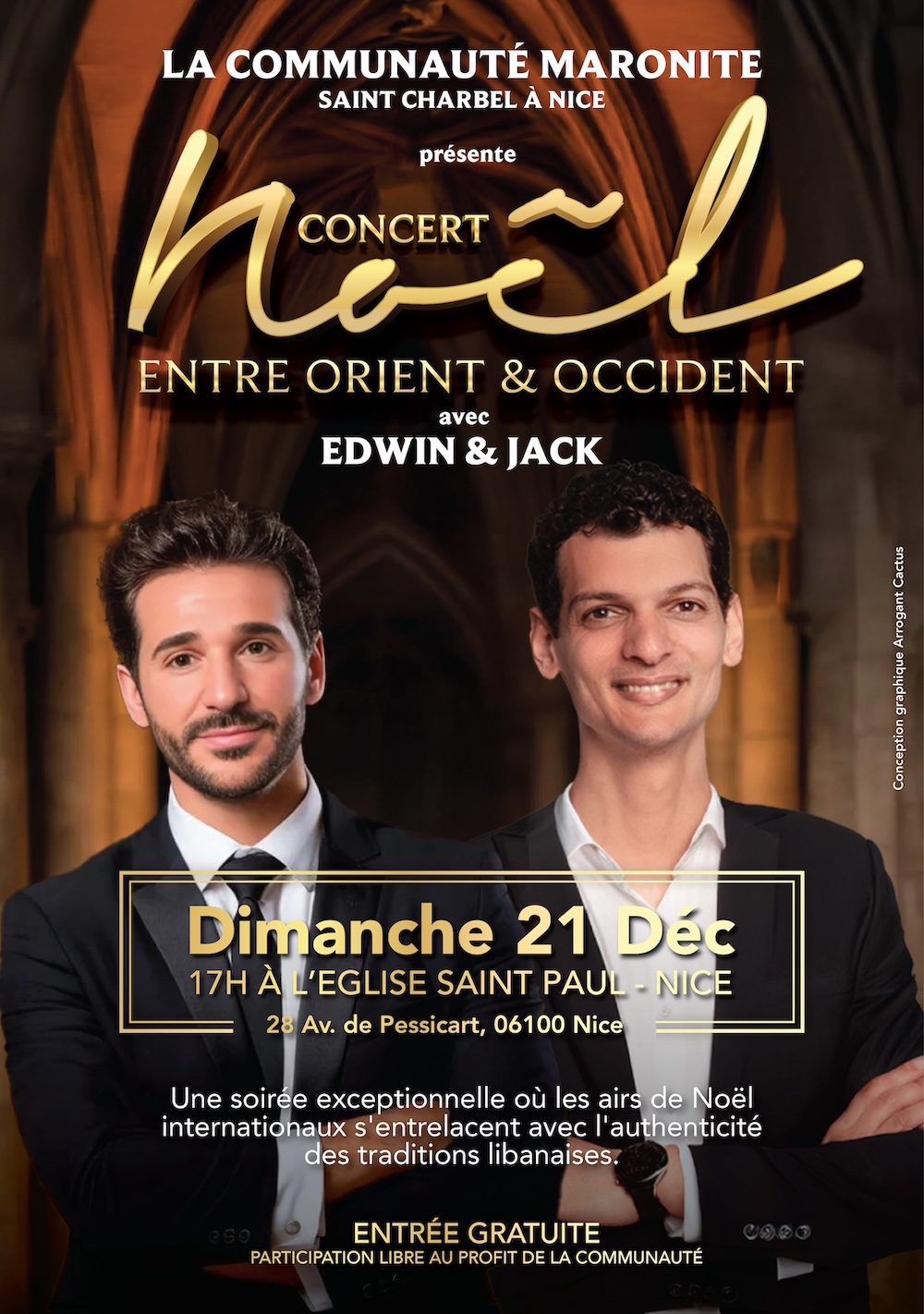 Christmas Concert with EDwin and Marc in Nice