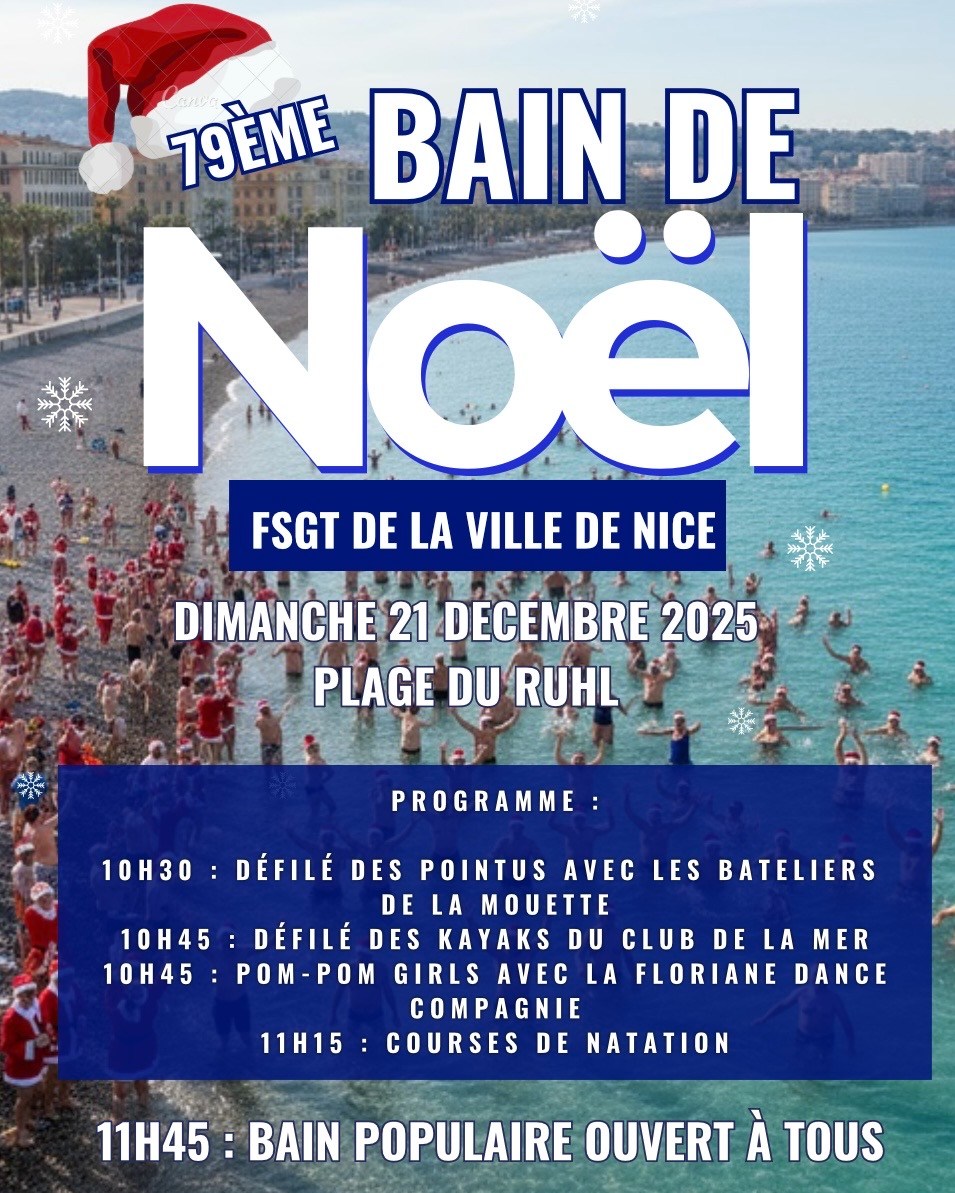 Bain de Noël Nice