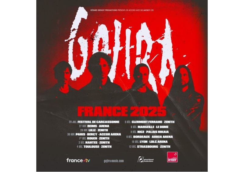 Gojira play Palais Nikaïa in Nice this December