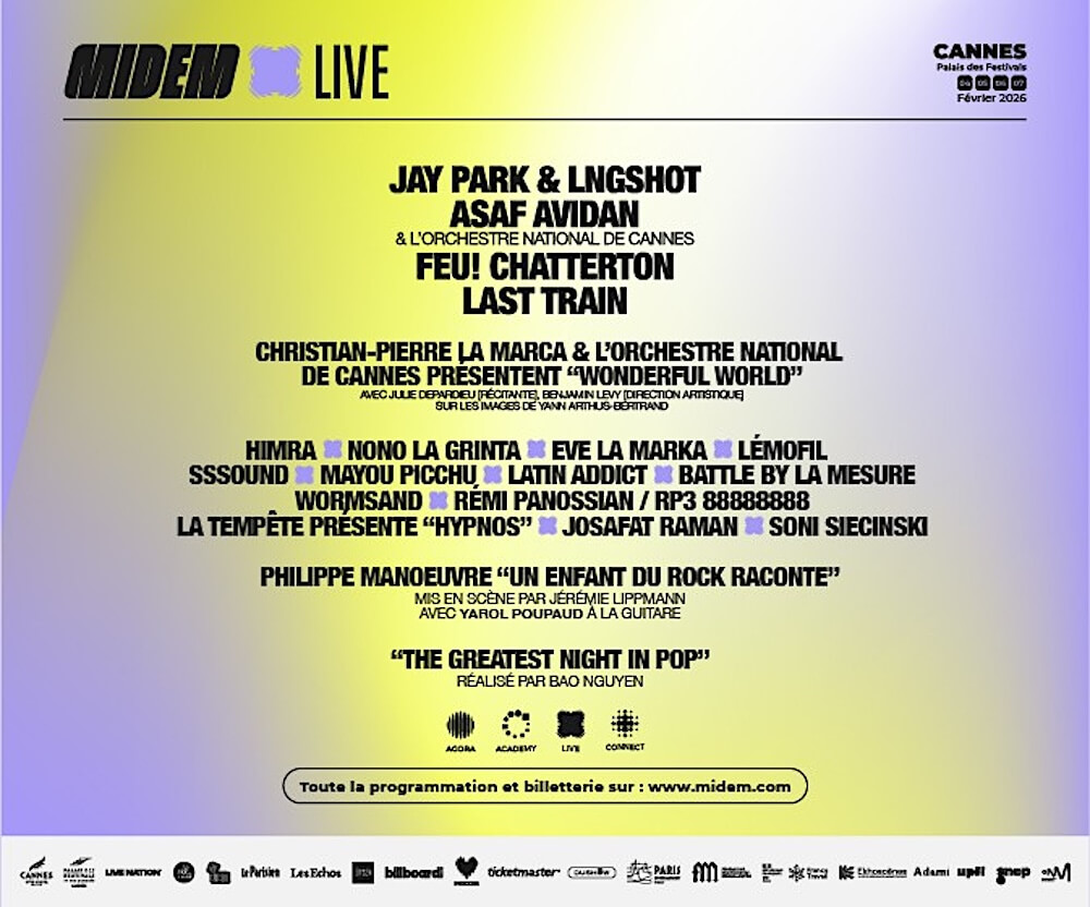 MIDEM programme for 2026 event