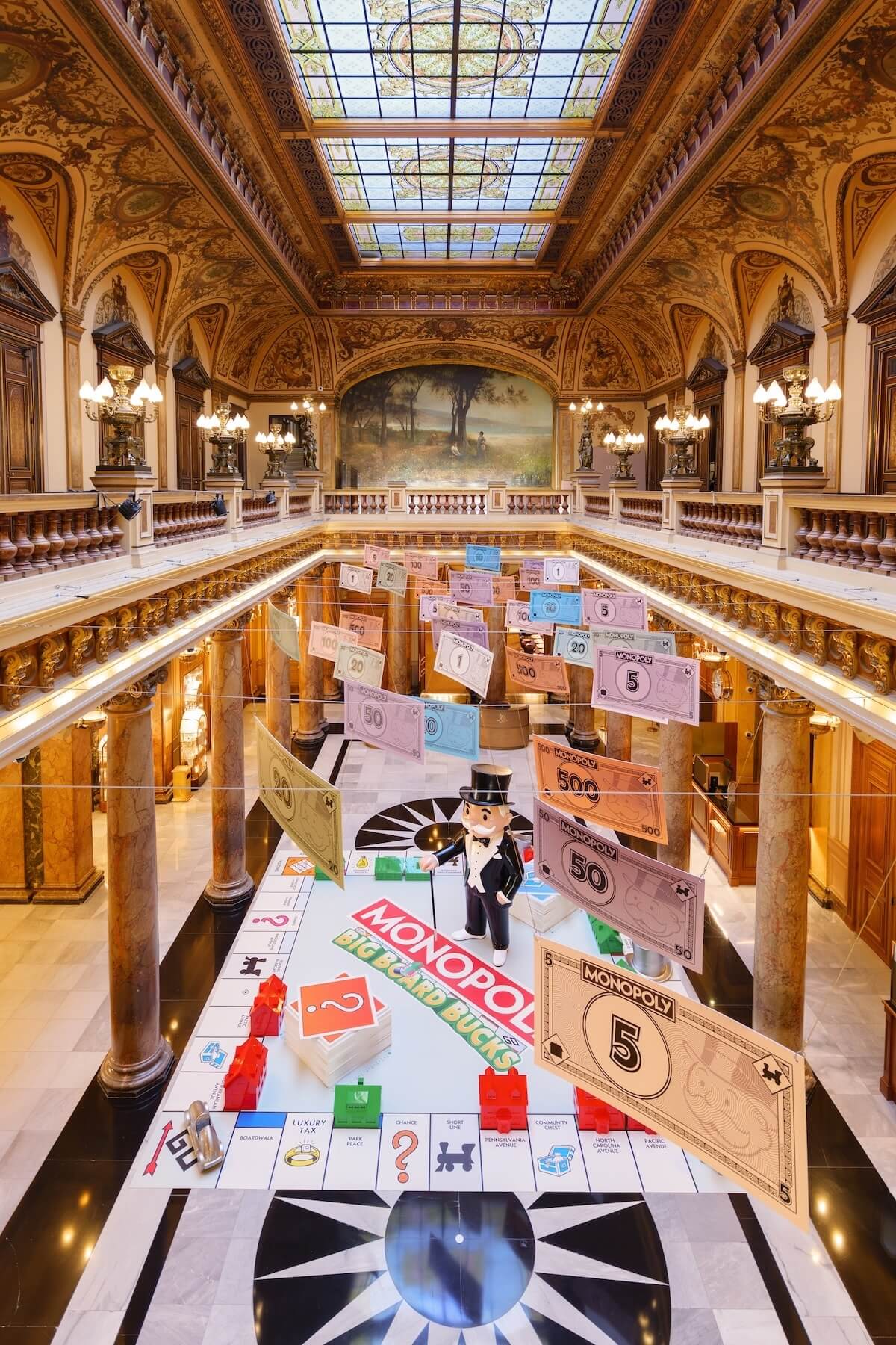 MCSBM - Installation Monopoly Atrium Casino de Monte-Carlo - photo @Monte-Carlo Société des Bains de Mer