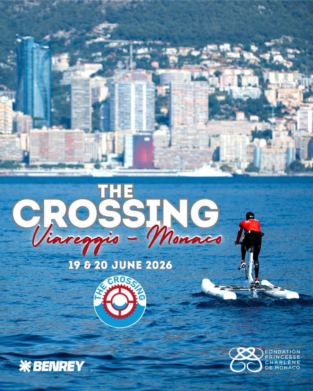 The Crossing 2026 poster in aid of Fondation Princesse Charlene Monaco