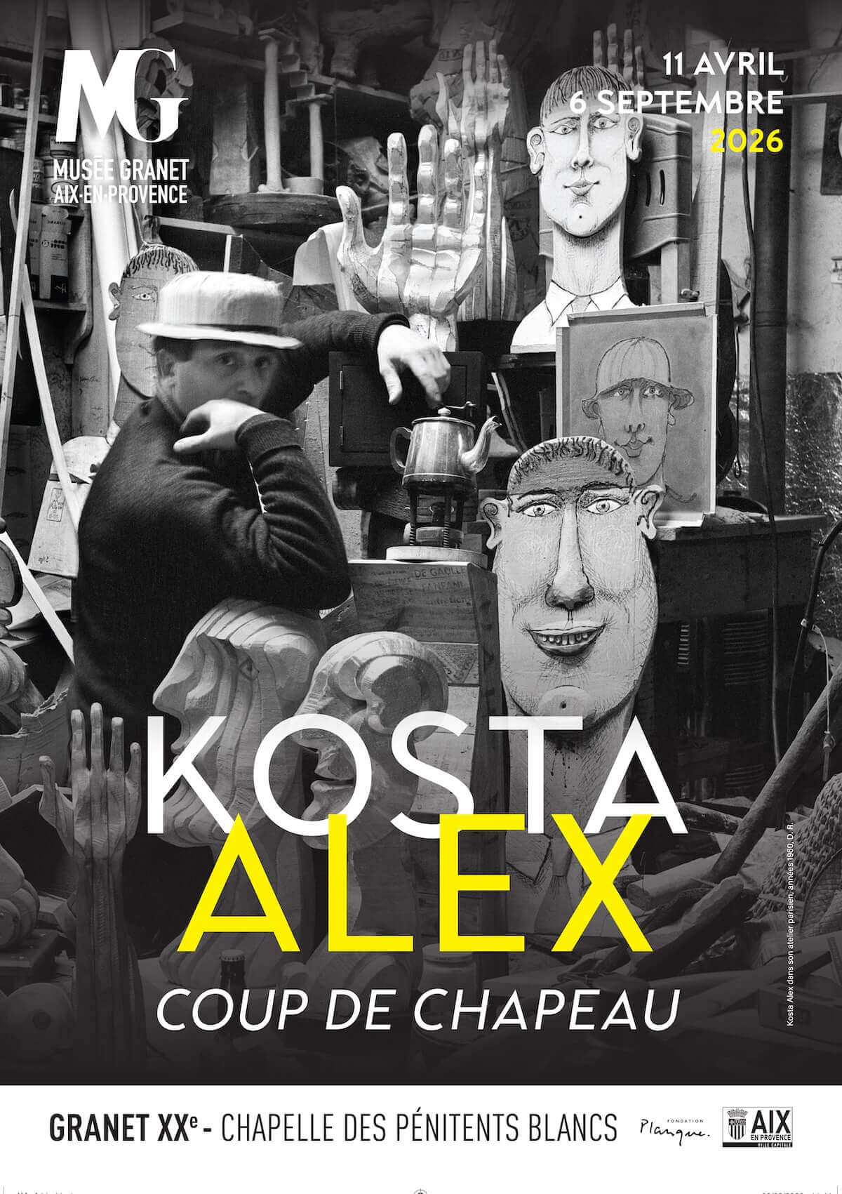 affiche Kosta Alex expo Granet XXe Aix 2026