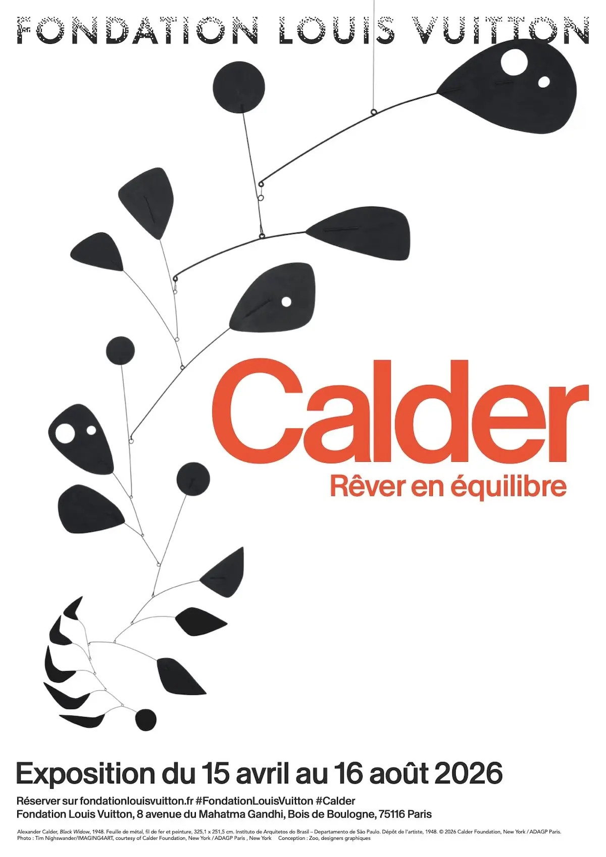 Affiche Calder Fondation Louis Vuitton