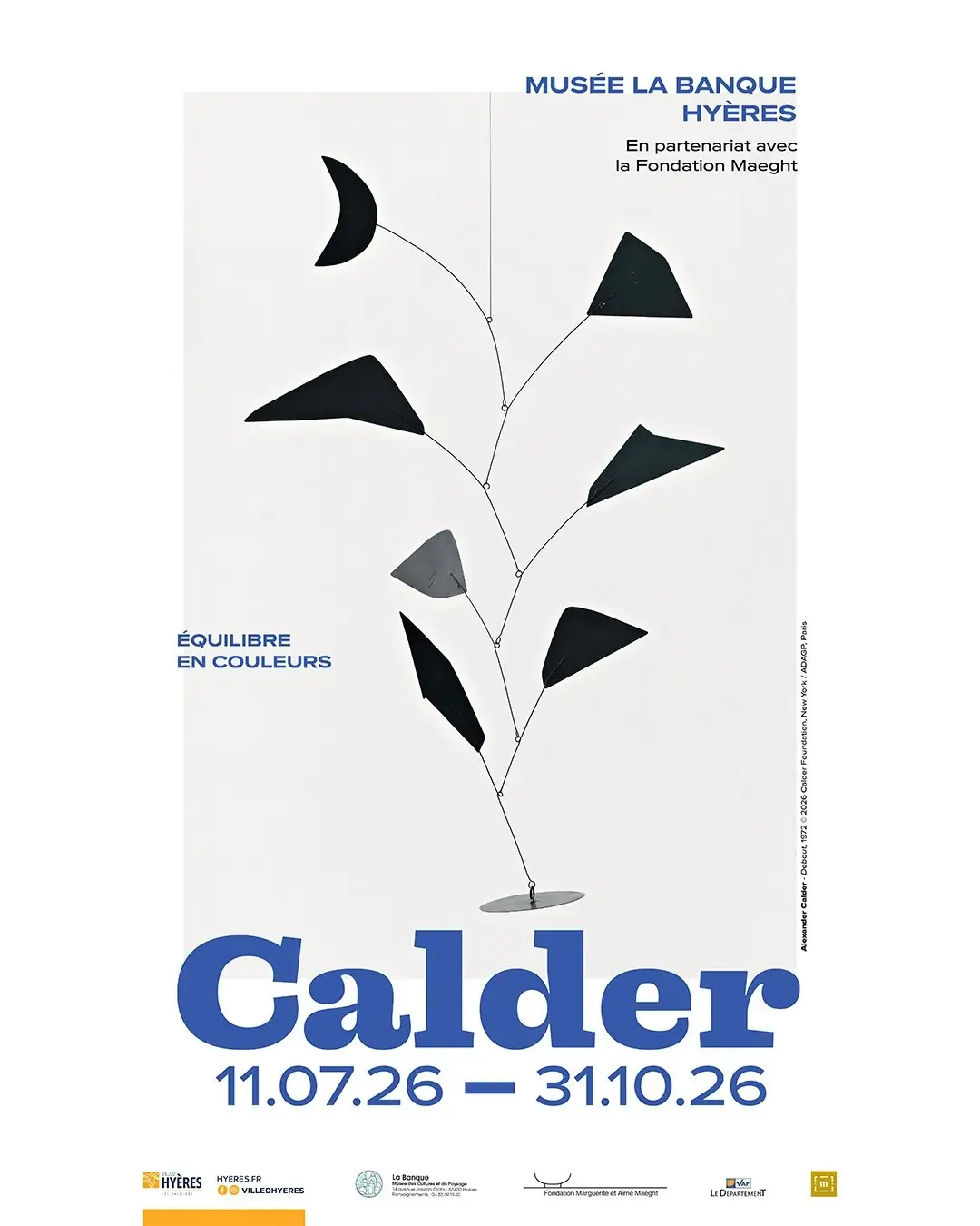 Calder expo affiche, Hyères 2026