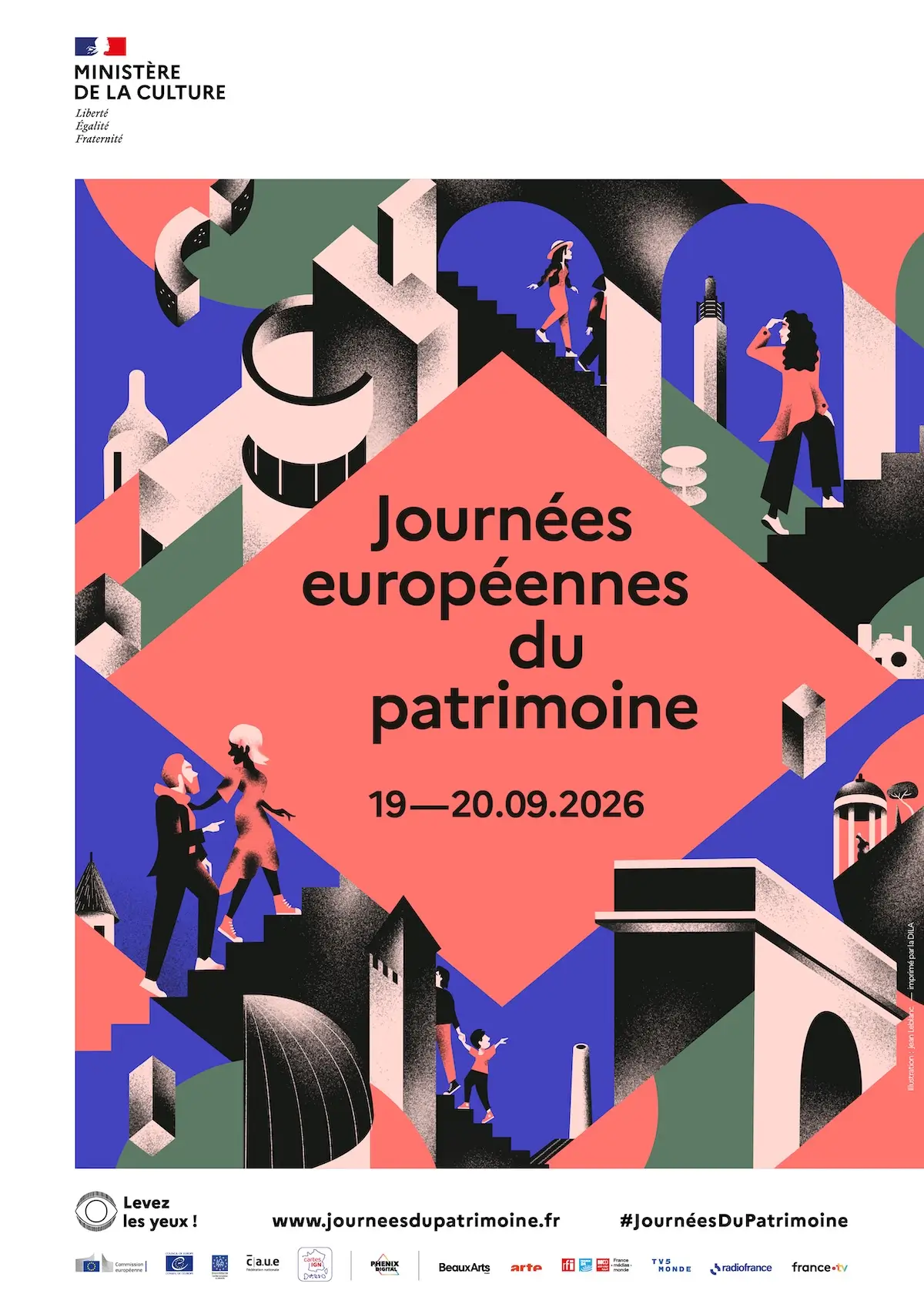 Affiche pour les Journées européennes du patrimoine 2026