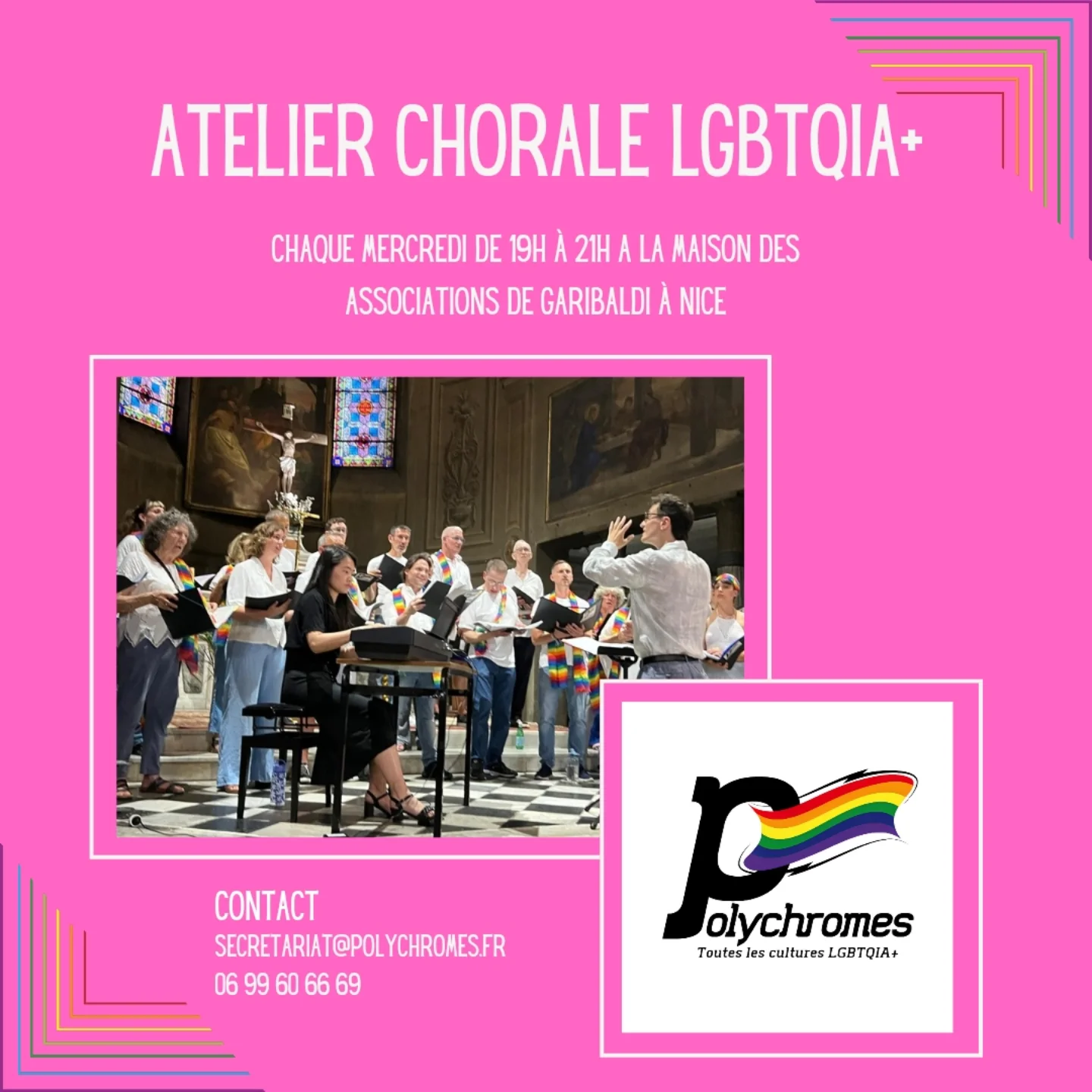 Polychromes choir workshops poster