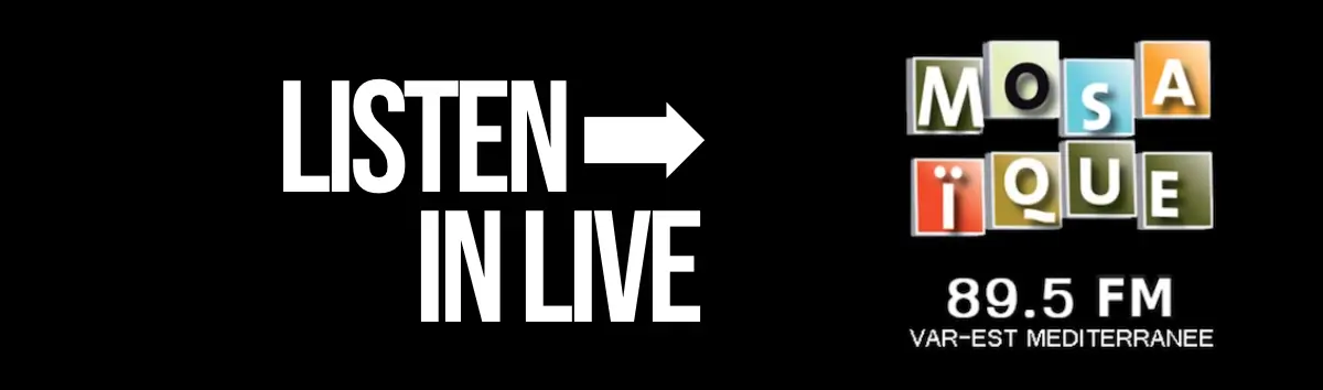 Mosaïque FM live broadcast banner