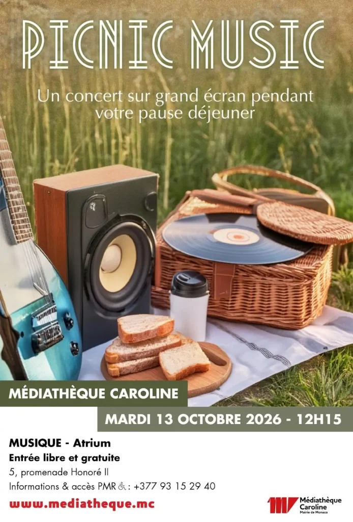 Picnic Music at Médiathèque Caroline in Monaco