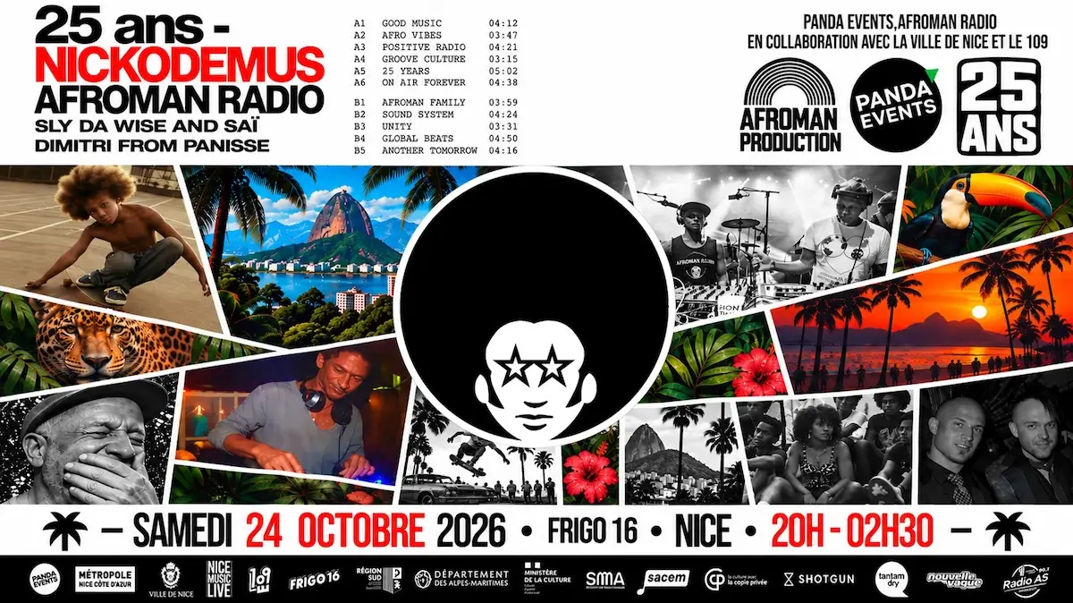 AFROMAN RADIO 25th Anniversary banner