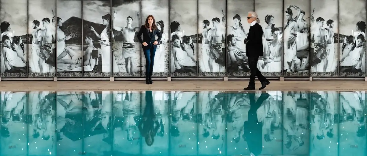 Karl Kagerfeld & Shirine Zirak at Hôtel Métropole Monte-Carlo