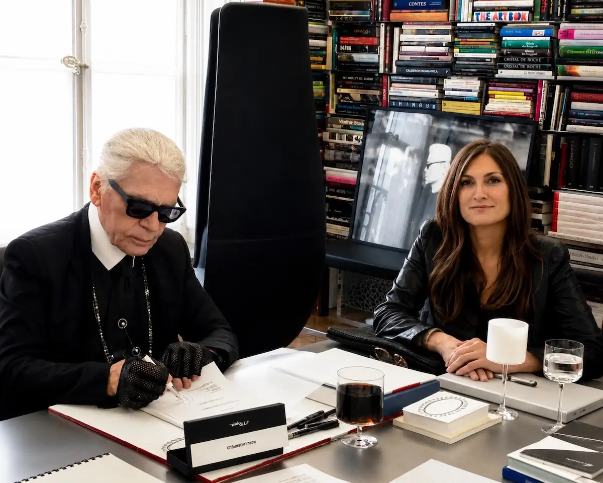 Karl Kagerfeld & Shirine Zirak