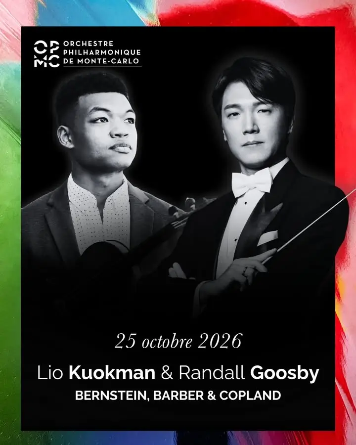 Lio Kuokman & Randall Goosby - OPMC concert poster